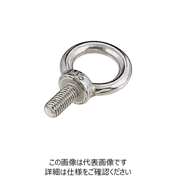 水本機械製作所 水本 ステンレス アイボルト(ミリネジ) 捻子径Mー6 A-304 1個 776-5177（直送品）