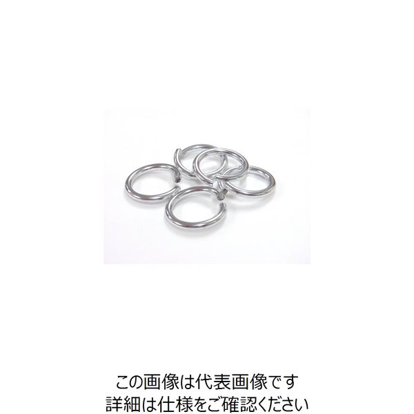 ニッサチェイン 銀色アルミリング (500個入) ASR25-SV 1箱(500個) 126-4506（直送品）