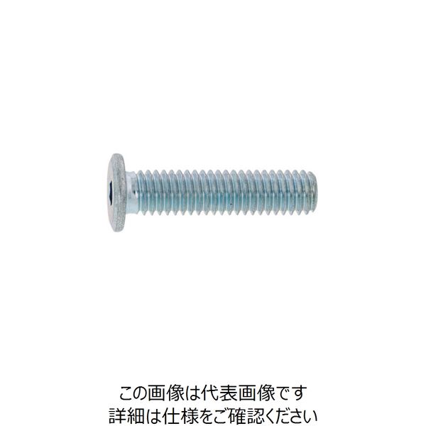SUNCO 三価ホワイト 極薄・NSローヘッド 8×55 (100本入) A0-00-L300