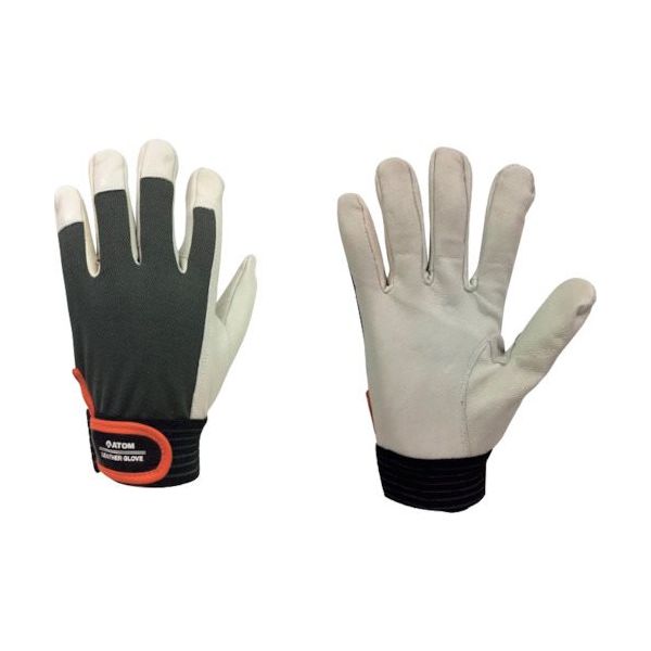 アトム 山羊革手袋 甲メリヤス Lサイズ 2061 L 1双 244-2422（直送品）