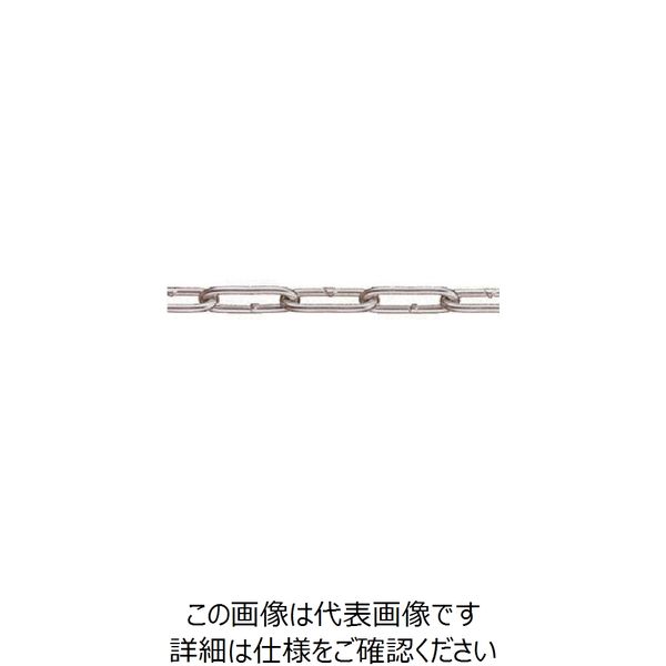 水本機械製作所 水本 強力アルミチェーン 30m 線径6mm AL-6 1本 849-0281（直送品） - アスクル