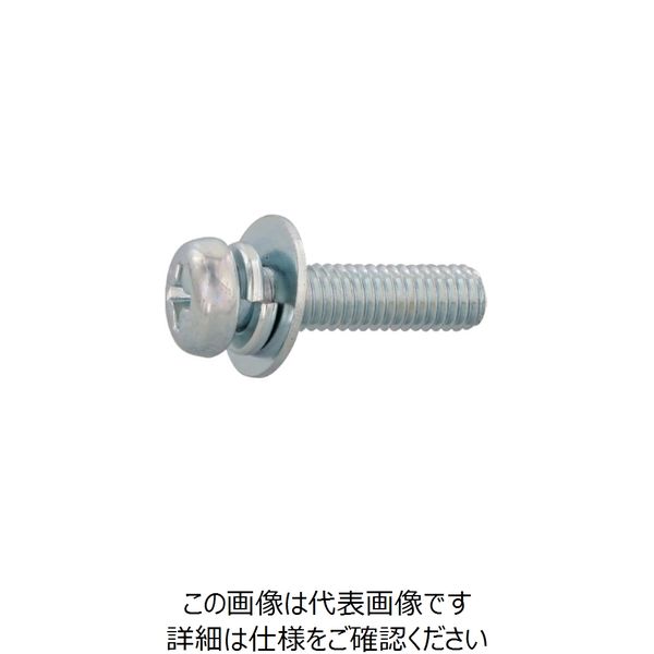 SUNCO 三価ブラック (+)ナベP=3 6×8 (400本入) 10-00-0003-0060-0080-04 1箱(400本)（直送品）