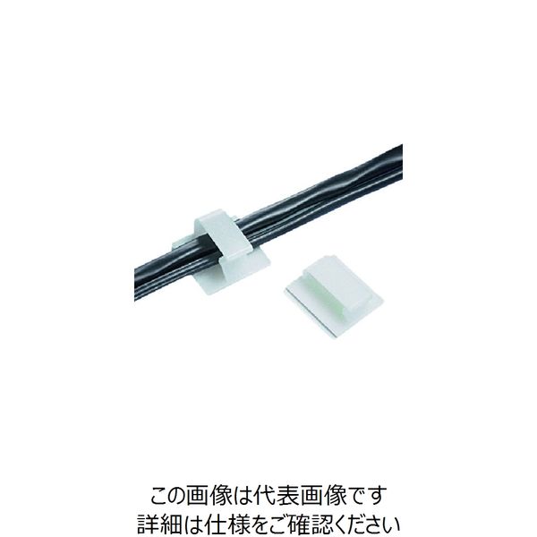 パンドウイット 固定具 コードクリップ ゴム系粘着テープ付き ナチュラル BEC62-A-T 1袋(200個)（直送品）