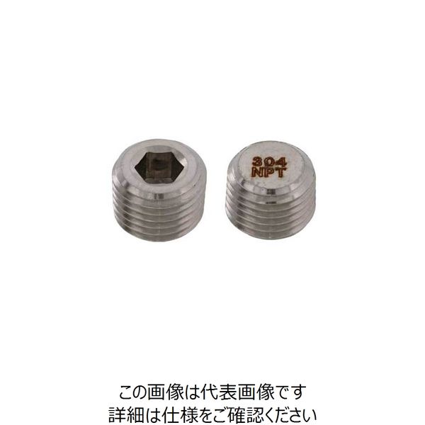 SUNCO SUS316Lプラグ 沈み NPT 1/4 (100本入) A0-12-5640-8020-0000-00 1箱(100本)（直送品） 112,303円