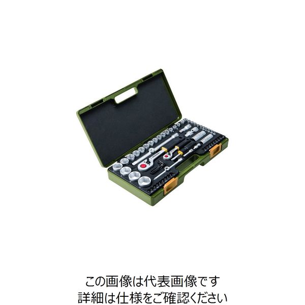 PROXーTECH プロクソン ソケットレンチセット1/4”+1/2(6角タイプ) 82286 1セット 232-1155（直送品） - アスクル