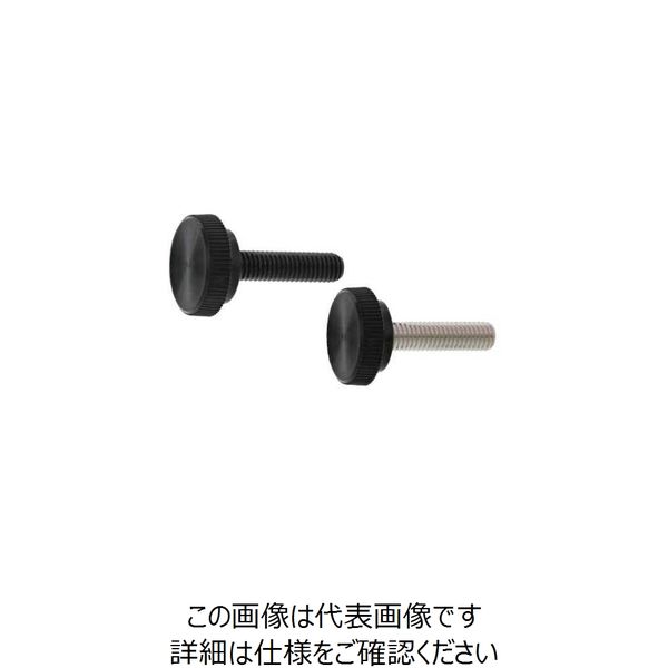 SUNCO 三価ブラック サムスクリュー（全ネジ 丸型（黒16 5×12 （200本入） 247-5705（直送品）