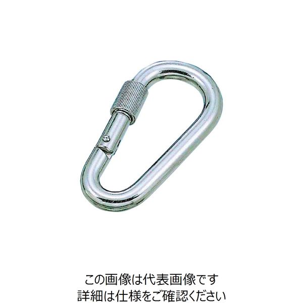 水本機械製作所 水本 リングキャッチ ステンレス ナス型カラビナ 線径4mm長さ45mm A-2795 1個 201-0416（直送品）