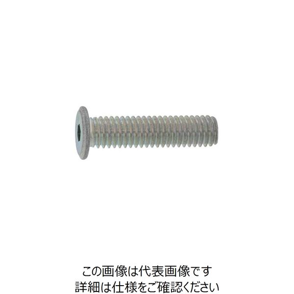 SUNCO 三価ホワイト鉄六角穴スリムヘッド小ネジ 4×20 （500本入） 230-6619（直送品）