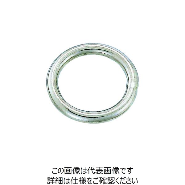 水本機械製作所 水本 ステンレス 丸リンク 線径2.5mm内径20mm(5個入) B-2071 1袋(5個) 162-9636（直送品）