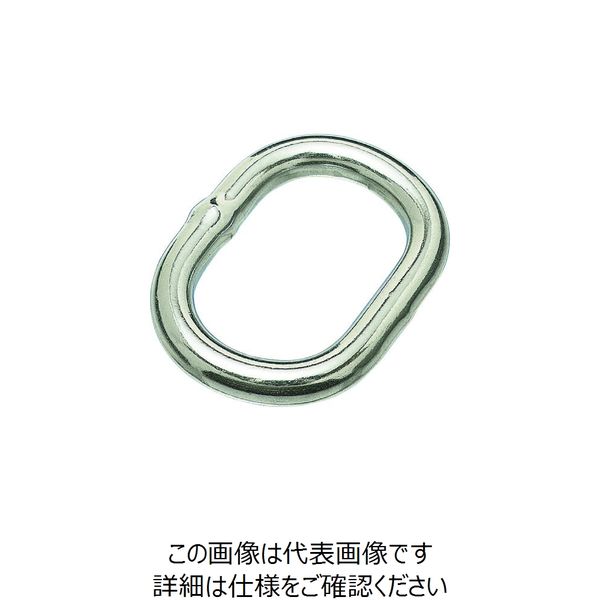 水本機械製作所 水本 リング ステンレス 楕円リンク 線径22mm 内長110mm A-1891 1個 194-9992（直送品）