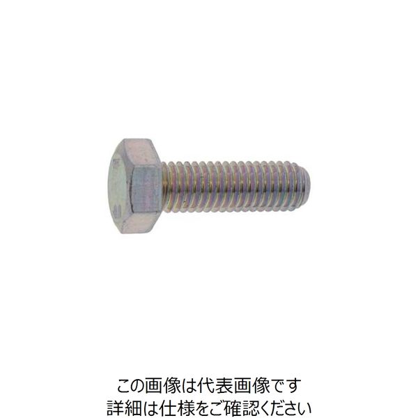 SUNCO 三価ホワイト 六角ボルト 全ネジ 左ネジ 8×50 （50本入） 259-0944（直送品）