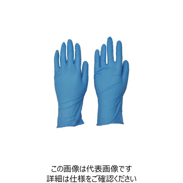 ダンロップホームプロダクツ ダンロップ NS370ニトリル極薄手袋 LL ブルー (100枚入) 6744 1箱(100枚) 854-9097（直送品）