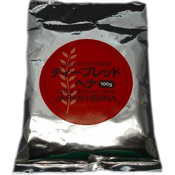 ジャパンヘナ 天然１００％ヘナ　１００ｇ　ディープレッド 4571143321049 1個（取寄品）