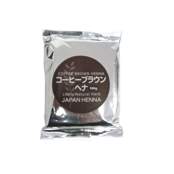 ジャパンヘナ 天然１００％ヘナ　１００ｇ　コーヒーブラウン 4571143321254 1個（取寄品）