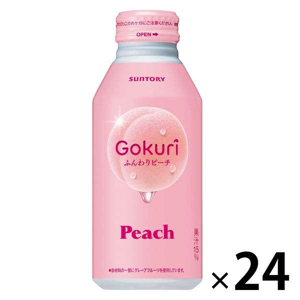 サントリー Gokuri ふんわりピーチ 400g ボトル缶 1箱（24缶入）