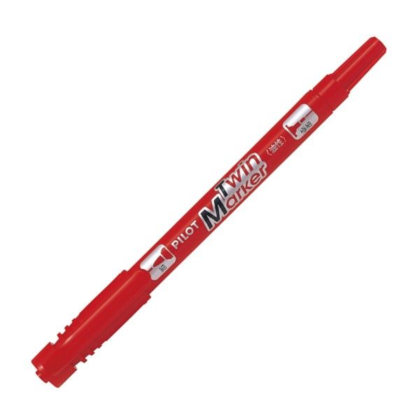 パイロット 油性ツインマーカー 細・極細 レッド MEF-12EU-R 1本 パイロット 油性ツインマーカー 細・極細 レッド MEF-12EU-R 1本