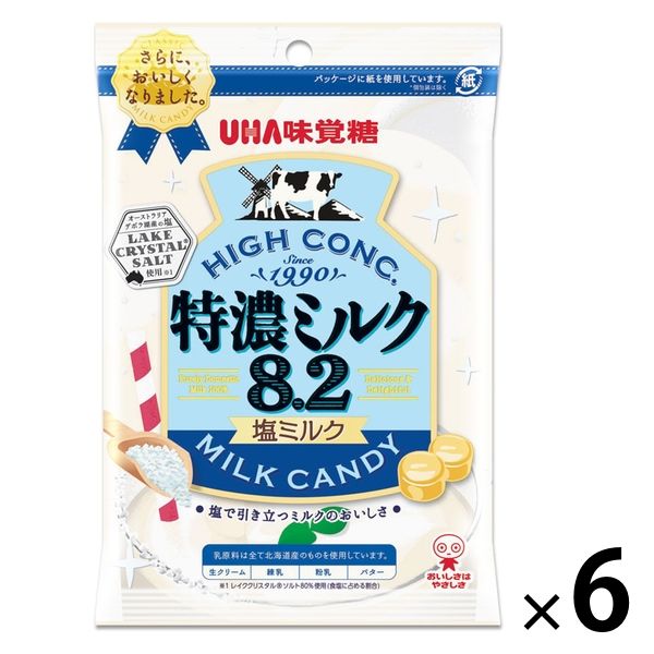 特濃ミルク8.2 塩ミルク 6個 味覚糖 キャンディ 飴