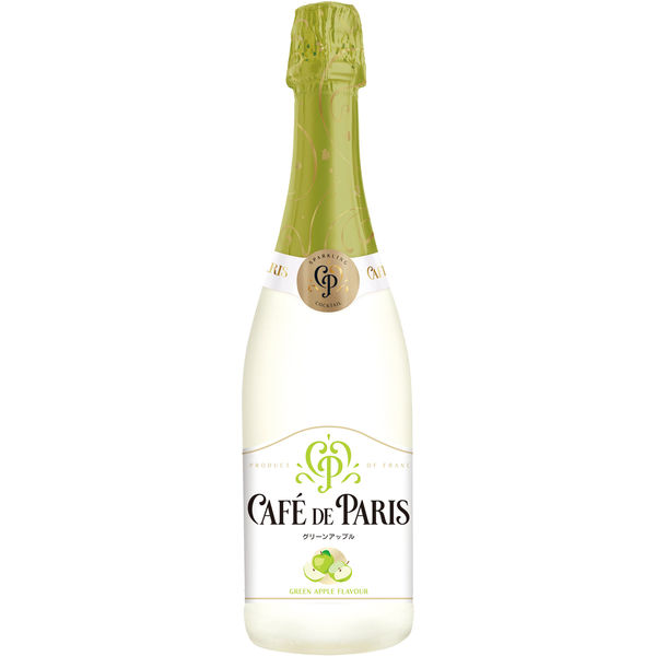 【スパークリングワイン】カフェ・ド・パリ ブラン・ド・フルーツ グリーンアップル 750ml 1本