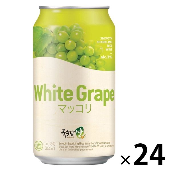 マッコリ 缶 麹醇堂 米マッコリ（クッスンダンコメマッコリ）マスカット味350ml 1ケース（24本）