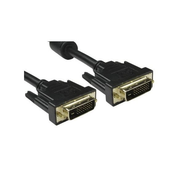 RS PRO DVケーブル / モニターケーブル 1m コネクタA:DVI-D コネクタB:DVI-D （オス） 黒（直送品）