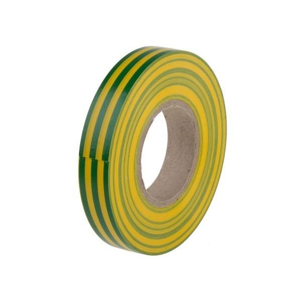 アールエスコンポーネンツ RS PRO 絶縁テープ 緑 黄最大動作温度:+70°C幅:12mm 134-7325 1巻（直送品）