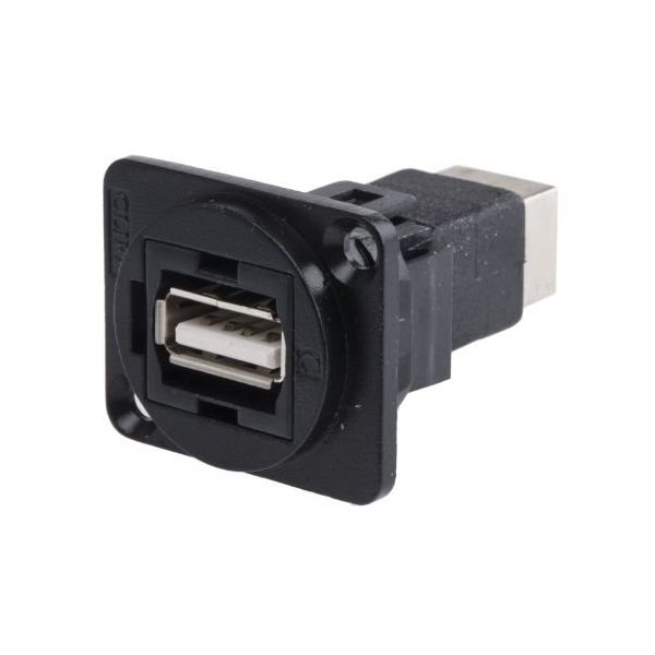 アールエスコンポーネンツ RS PRO USBコネクタ A to B タイプ， メス パネルマウント 916-0230 1個（直送品）