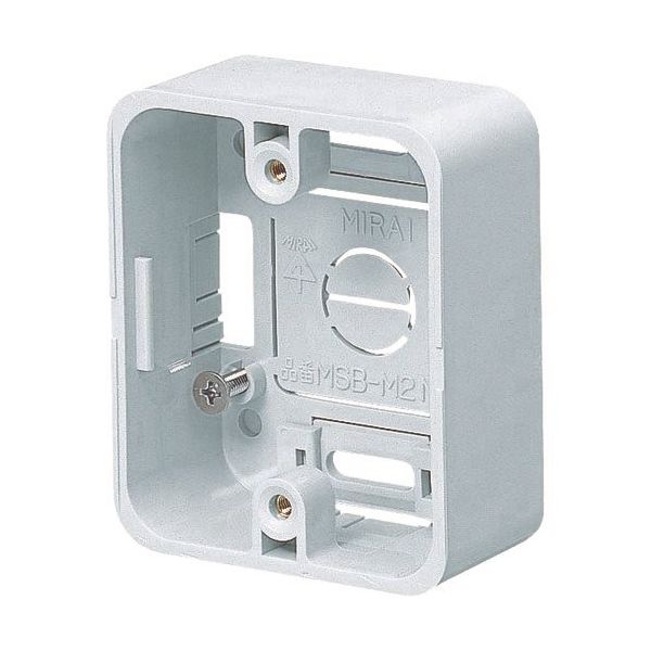 未来工業 未来 モール用スイッチボックス MSB-M2L 1個 205-5362（直送品）