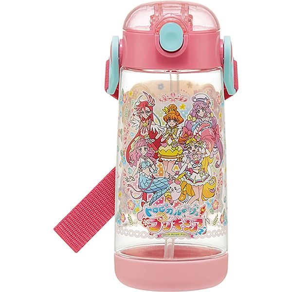 スケーター PDSH5 ワンプッシュストローボトル トロピカルージュ! プリキュア 54507-8-PDSH5 1個（直送品）