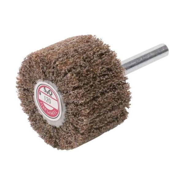 ムラコ MURAKO 軸付ナイロンホイール 外径40幅25軸径6 #120 SQN4025 1セット(10個) 852-6119（直送品）