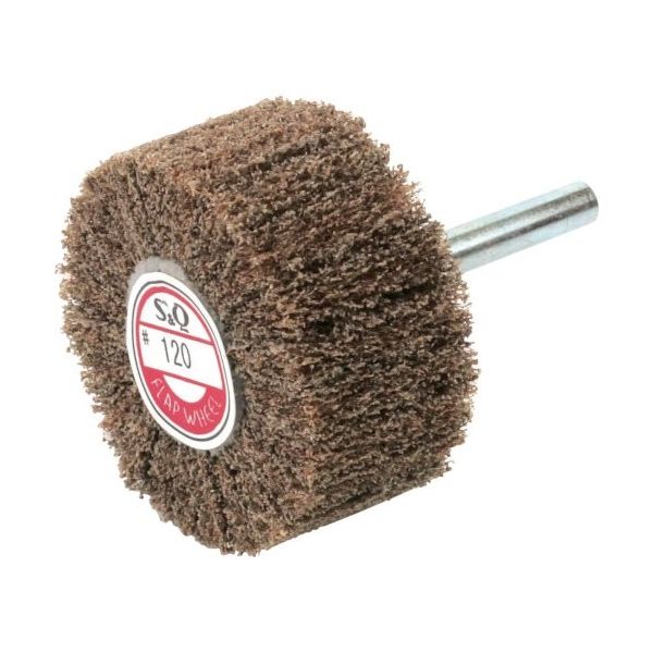 ムラコ MURAKO 軸付ナイロンホイール 外径50幅25軸径6 #120 SQN5025 1セット(10個) 852-6120（直送品）