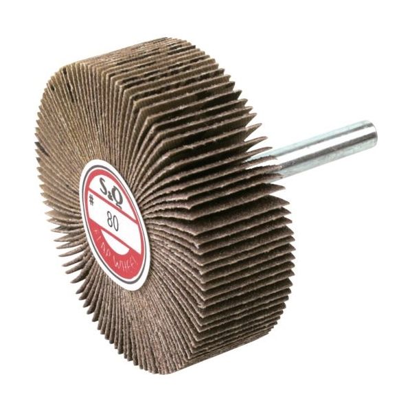 ムラコ MURAKO 軸付フラップ金具無し 外径60幅20軸径6mm 粒度#320 320# KN6020 320 1セット(10個)（直送品）