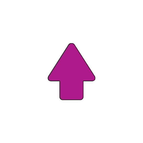 ユニット 矢印ステッカー 赤紫 456-09 1組(10枚)（直送品）
