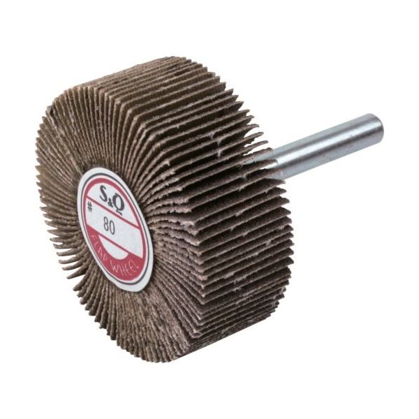 ムラコ MURAKO 軸付フラップ金具無し 外径50幅20軸径6mm 粒度#320 320# KN5020 320 1セット(10個)（直送品）