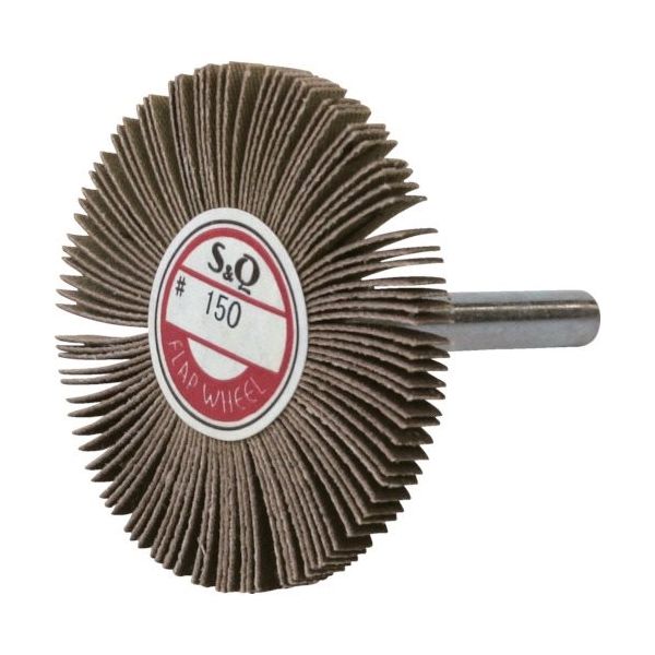 ムラコ MURAKO 軸付フラップ金具無し 外径60幅5軸径6mm 粒度#100 100# KN6005 100 1セット(10個) 852-5949（直送品）