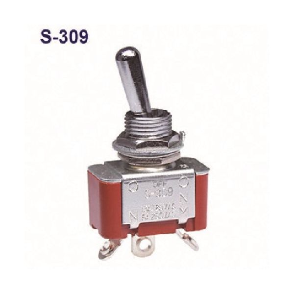 NKKスイッチズ トグルスイッチ ねじ端子 2極(ON)ーOFFー(ON) S-428T 1個 183-0394（直送品）