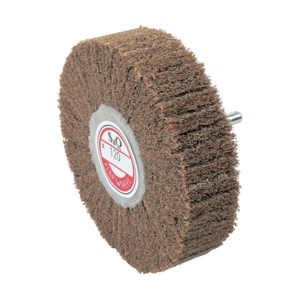 ムラコ MURAKO 軸付ナイロンホイール 外径100幅25軸径6 #120 SQN10025 1セット(5個) 852-6118（直送品）