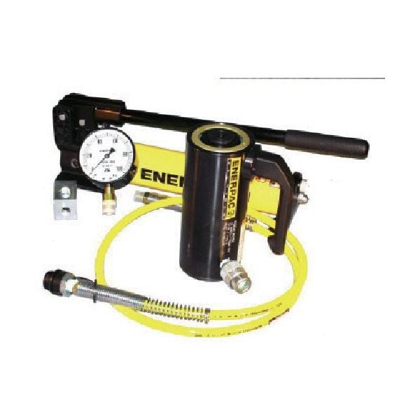 エナパック アルミ単動シリンダ・軽量アルミ手動ポンプセット P392AL-RAC304 1台 852-0138（直送品）