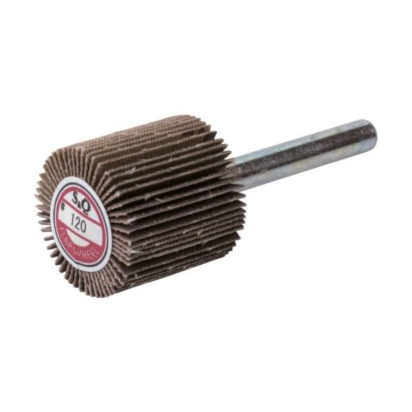 ムラコ MURAKO 軸付フラップ金具無し 外径25幅25軸径6mm 粒度#150 150# KN2525 150 1セット(10個)（直送品）