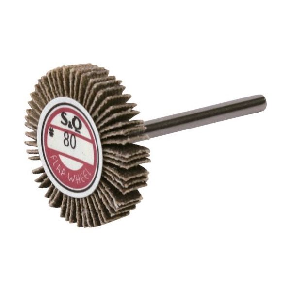 ムラコ MURAKO 軸付フラップ金具無し 外径25幅5軸径3mm 粒度#150 150# KN2505 150 1セット(10個) 852-5836（直送品）