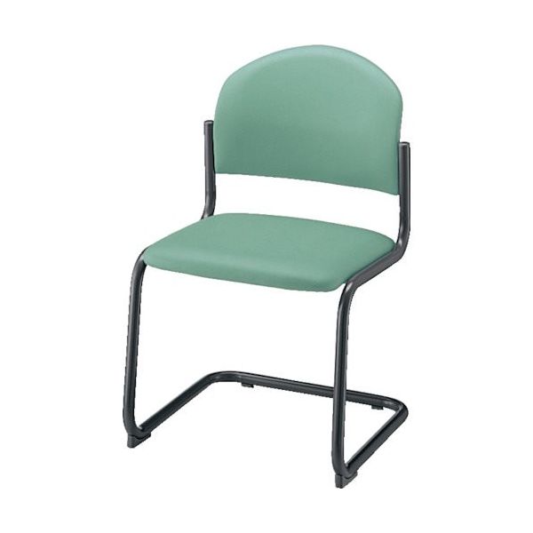 ナイキ NAIKI パイプチェアー ビニールレザー張り E165M-LBL 1個(1脚) 868-4731（直送品）