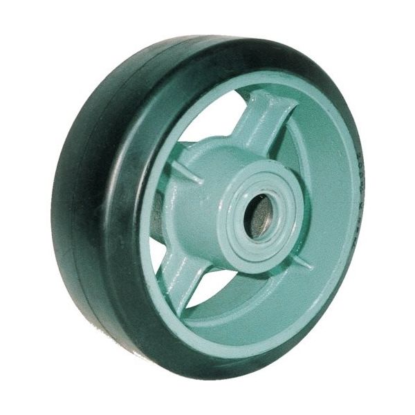 ヨドノ 鋳物重荷重用ゴム車輪ベアリング入 HB410X65 1個 132-1904（直送品）