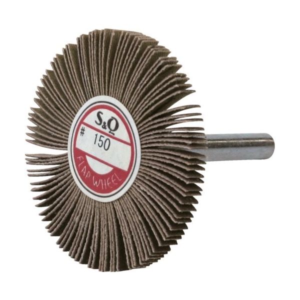 ムラコ MURAKO 軸付フラップ金具無し 外径50幅5軸径6mm 粒度#150 150# KN5005 150 1セット(10個)（直送品）