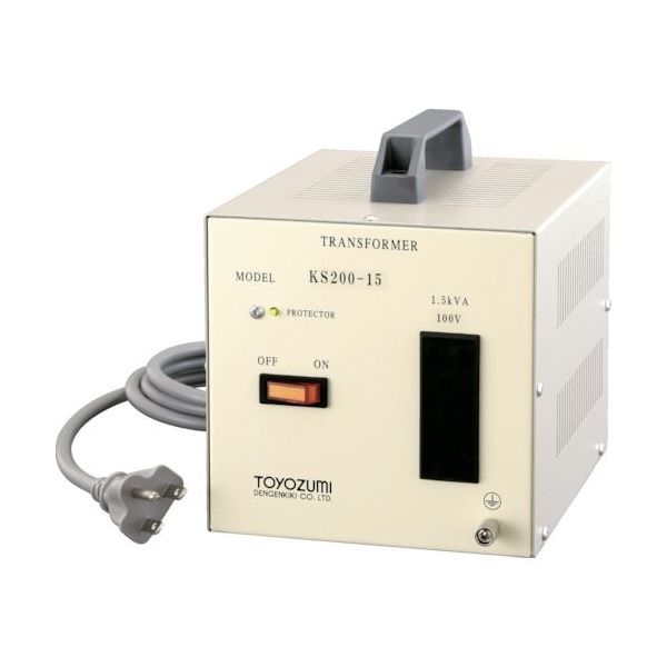 豊澄電源機器 豊澄電源 KS国内設備シリーズ 200V対100V 1.5KVA KS200-15 1台 790-3901（直送品）