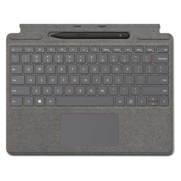 Surface Pro 8/X 用 スリム ペン 2付き Signature キーボード (プラチナ)（直送品）