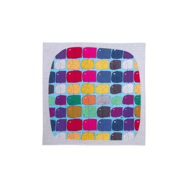 山田繊維 いろいろな色のさかな マルチ 20461-106 10枚（直送品）