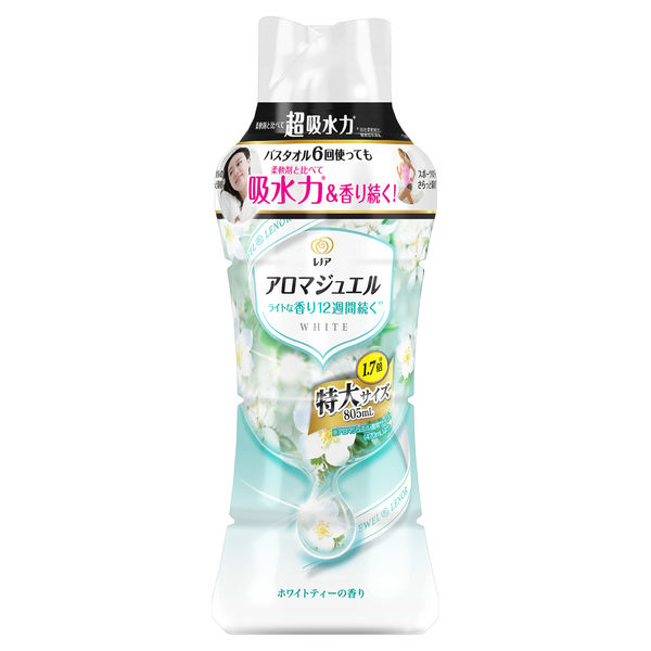 レノアハピネス アロマジュエル ホワイトティーの香り 本体 特大 805ml 1個 香り付け専用剤 P＆G