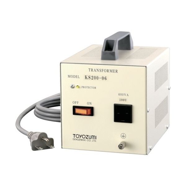 豊澄電源機器 豊澄電源 KS国内設備シリーズ 200V対100V 1KVA KS200-10 1台 790-3898（直送品）