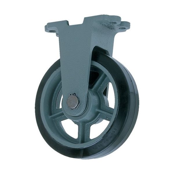 ヨドノ 鋳物重荷重用ゴム車輪固定車付き HB―k230X65 1個 131-3852（直送品）