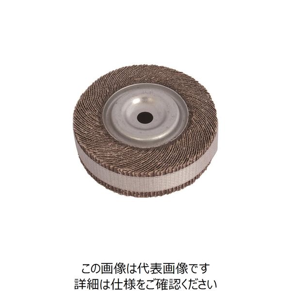 ミユキ産業 ミユキ フラップホイール A64RーA 100X25X12.7 240# FW100-25-12.7-240 1セット(2個)（直送品）