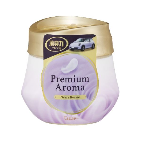 エステー クルマの消臭力 Premium Aroma ゲルタイプ グレイスボーテ 4901070129560 1セット（6個）